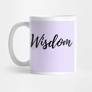 Wisdom - Purple Background Positive Affirmation Mug